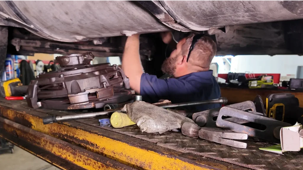 Diesel mechanic performing preventive maintenance in Cincinnati